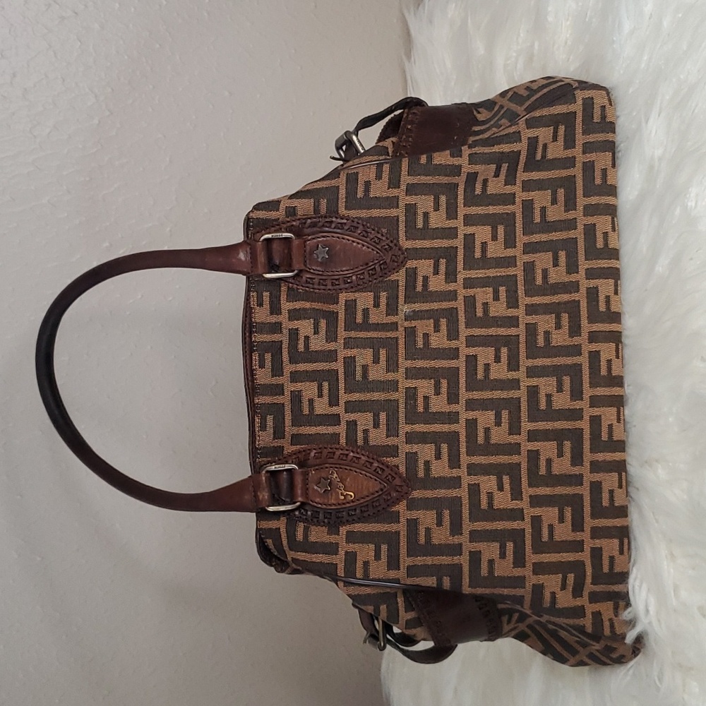 Sold‼️Fendi Bundle Tobacco Zucca Canvas and Leather Shoulder Bag